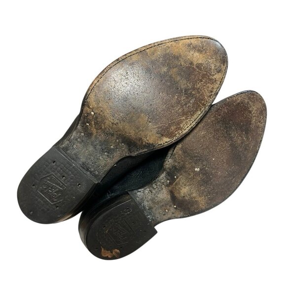 Tony Lama 6250 Black Shrunken Shoulder Leather Boots Mens Size 12 EE - Picture 4 of 8